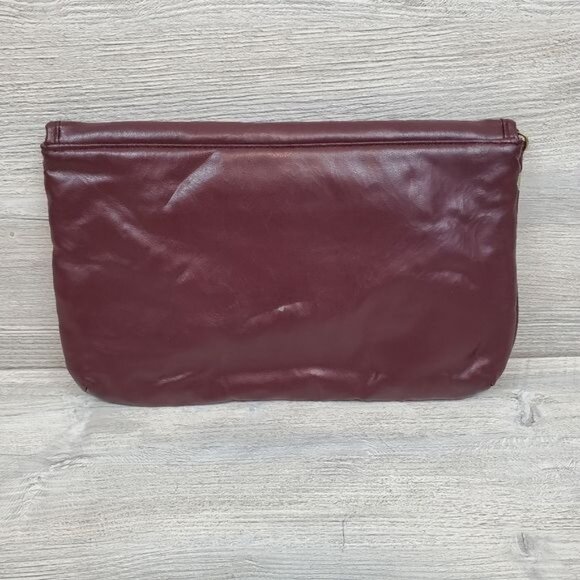 Vintage maroon envelope clutch wristlet made in Taiwan R.O.C - Picture 4 of 14